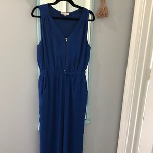 Never worn Royal Blue sleeveless jumpsuit Vestique
